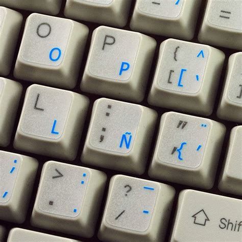 Spanish Traditional Keyboard Stickers with Blue India | Ubuy