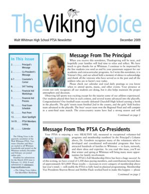 Fillable Online montgomeryschoolsmd Message From The Principal Message ...