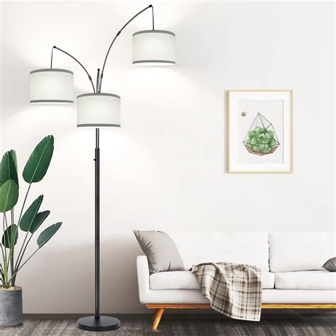 Snapklik.com : Dimmable Floor Lamp - 3 Lights Arc Floor Lamps For ...