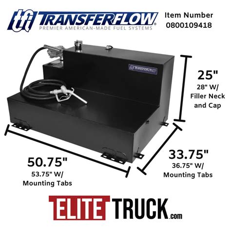 Transfer Flow 100 Gallon L-Shaped Fuel Transfer Tank System Diesel or ...