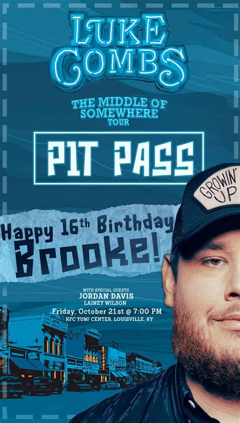 Concert ticket mock-up for birthday present | Freelancer