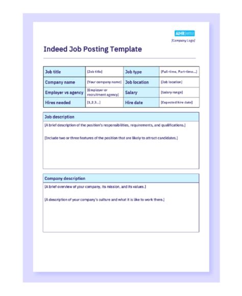 Image result for Example of a Job Posting