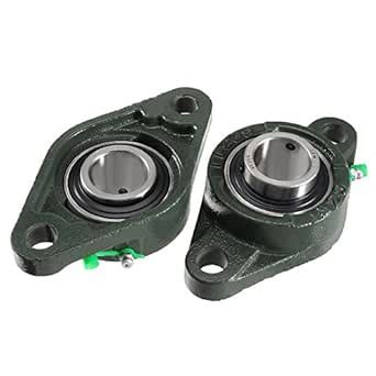 uxcell 2pcs Pillow Block Bearing UCFL206 30mm Mounted Bear Two ...