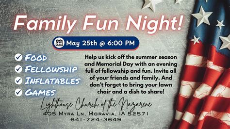 Family Fun Night!, 405 Myra Ln, Moravia, IA, United States, Iowa 52571 ...
