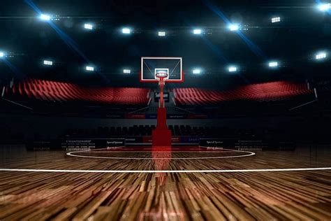Basketball Court Background Indoor Photography Backdrop Sports Club ...