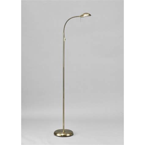 Deco Bamberg D0121 Antique Brass Flexible Floor Lamp | WT Lighting
