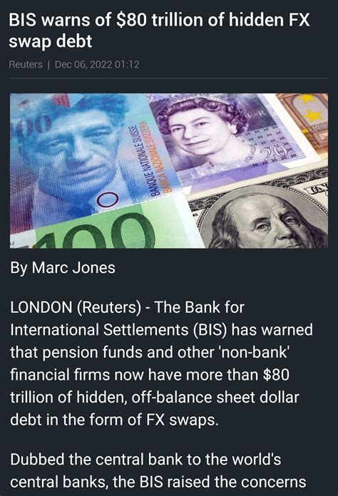 🏛B.I.S. Warns of $80,000,000,000,000 Hidden FX Swap Debt #Boom💥 # ...