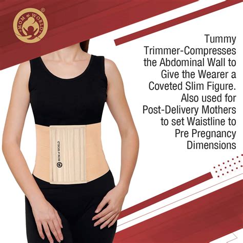 Buy MOM & WORLD TUMMY TRIMMER 8" ABDOMINAL BELT BODY SHAPER BELT FOR ...