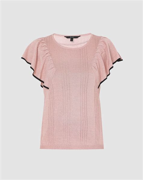 Pink Ruffle Sleeve Top