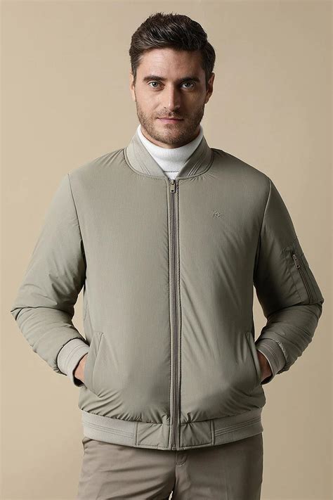 Buy Men's Camel Lightweight Jacket with Ribbed Collar By Fort Collins ...