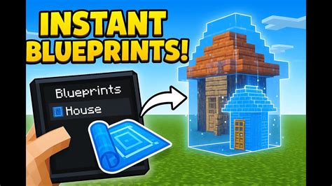 Instant Blueprint Building in Minecraft! (Portable Blueprints Mod ...