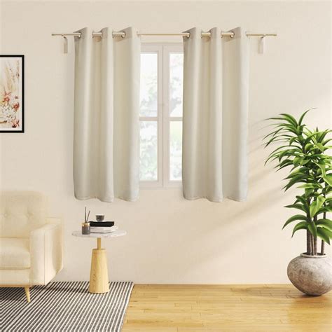 Buy Sierra Set of 2 Woven Room Darkening Window Curtains from Home ...