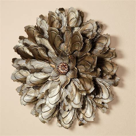 Flower Metal Wall Art Decor at Irving Sandoz blog