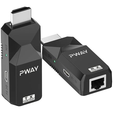 PWAYTEK HDMI Extender Over Single RJ45 Cat6/5e Ethernet Cable Up to ...