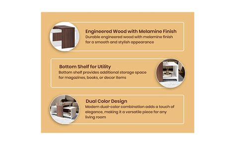 Royaloak Ivan Coffee Table | Engineered Wood | Melamine Finish | Bottom ...