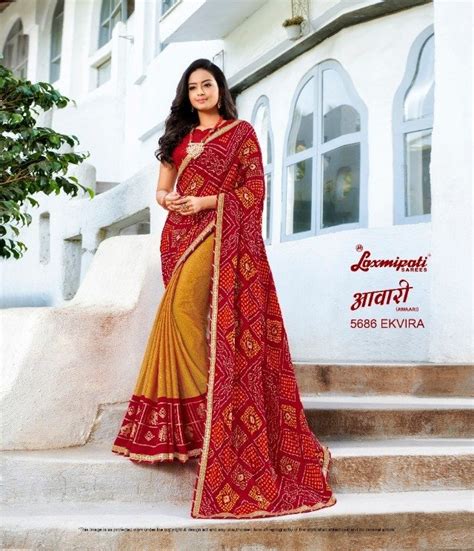 Laxmipati Awaari 5686 Multicolor Chiffon Saree – SANSKAR