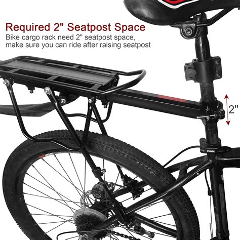 Buy Dirza Bike Cargo Rack Bike Rear Rack with Fender - Full Quick ...