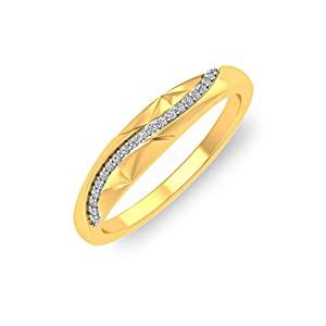 P.N.Gadgil Jewellers 18KT Yellow Gold and Diamond Ring for Women ...