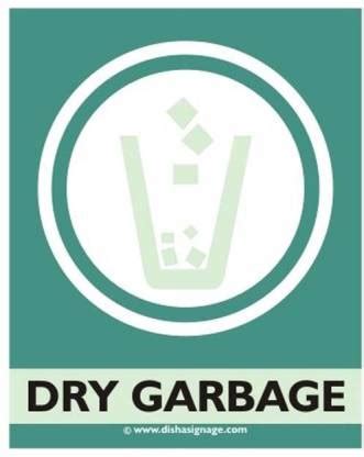 Dishasignage DRY-GARBAGE Emergency Sign Price in India - Buy ...