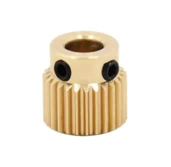 Copper Extrusion Head Gear 40 Tooth Bore 5mm (for Makerbot and 1.75mm ...