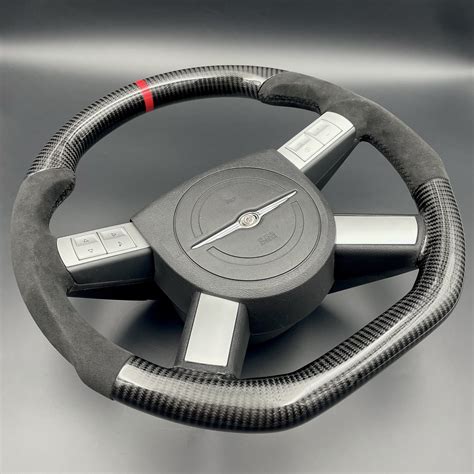 CHRYSLER 300C CUSTOM STEERING WHEEL FLAT NEW CARBON + LEATHER CHARGER DODGE - Evolution GT