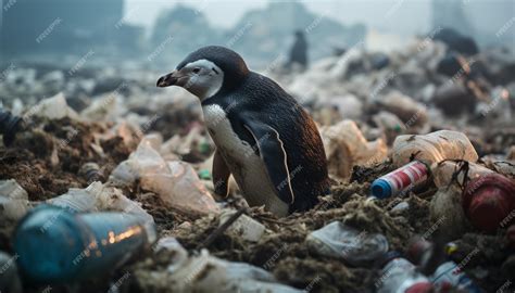 Premium Photo | Ecological pollution of the environment by garbage waste in the habitats of wild ...