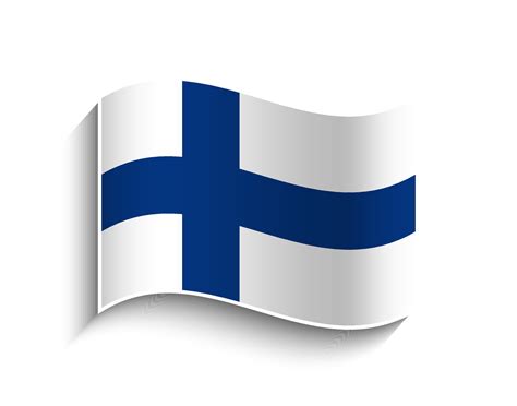 Vector Finland waving Flag Icon 34826616 Vector Art at Vecteezy