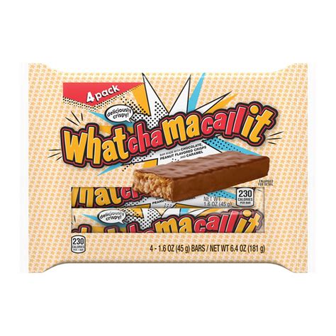 WHATCHAMACALLIT Chocolate, Peanut Flavored Crisps and Caramel Candy ...