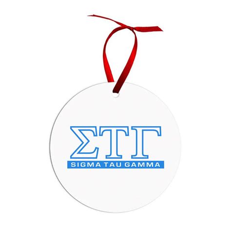 Sigma Tau Gamma Classic Circle Ornaments - Greek Gear