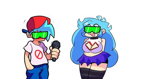 FNF Rule 34 - Green glasses meme - Sky and BF - Meme Friday Night ...