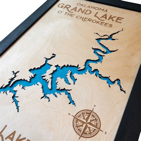 Grand O' Lake of the Cherokees Lake Map – The Curious Bison