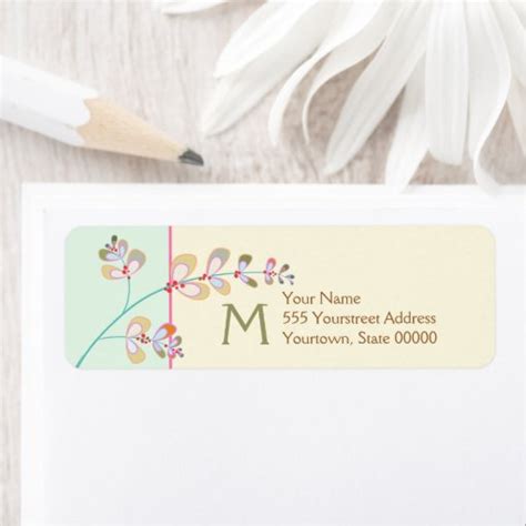 Image result for Monogrammed Return Address Labels