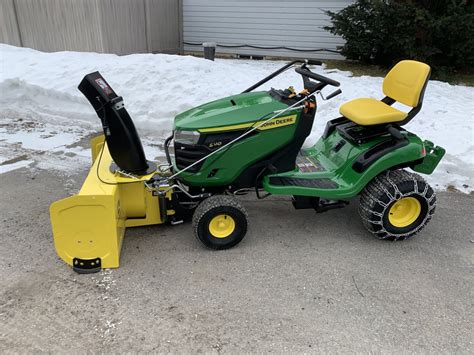 John Deere S220 Lawn Tractor w/ Snowblower | BYERS EQUIPMENT MOTORSPORTS - ORILLIA ON - Power ...