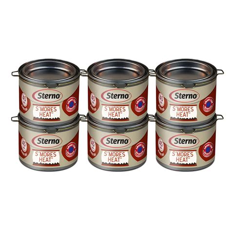 INKEDZ Sterno S'mores Heat Ethanol Fuel Can - Ethanol Gel Cans with 45 ...
