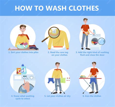 How to wash clothes by hand step-by-step guide for housewife. clothing ...