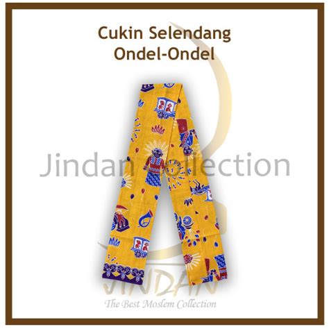 Jual Selendang Betawi Syal Batik Cukin Ondel-Ondel Betawi - Kuning-02 ...