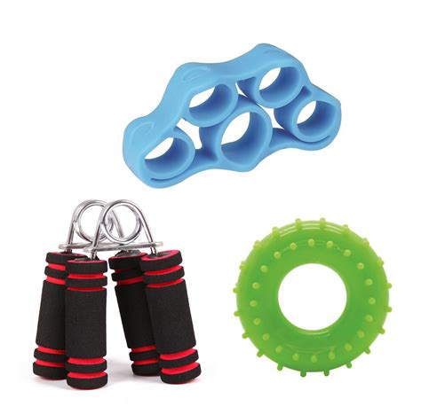 SYGA Pack of 4 Foam Sponge Hand Grip - Finger Hand Grip Ring Exerciser ...