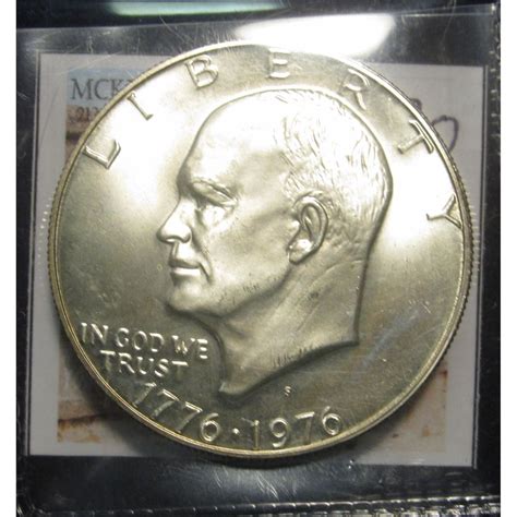 330. 1776-1976 S Gem BU Bicentennial Eisenhower Silver Dollar.