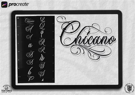 Chicano Fonts Alphabet
