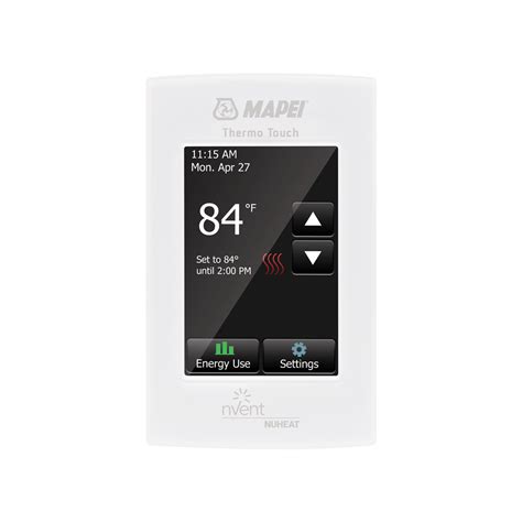 Programmable Touchscreen Thermostat - Mapeheat 120V/240V - Bert Vis ...
