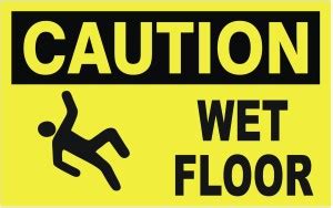 signEver Caution Wet Floor Sign Board For Factory Lodges Banks Office ...
