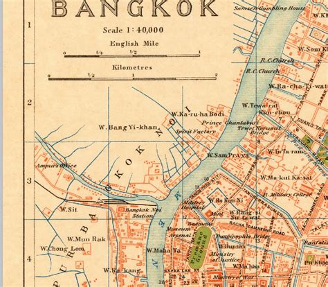 Map Of Old Bangkok