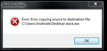 Image result for Destination File Could Not Be Created