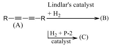 Compounds (B) and (C) are: