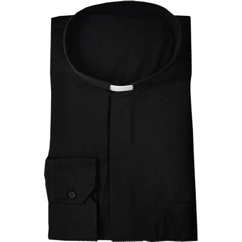 Catholic Church clergy shirts | Black priest collar shirt