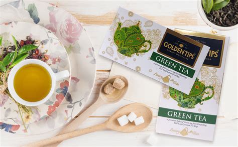 Golden Tips Darjeeling Green Tea Bags, Full Leaf Pyramid Tea Bags ...