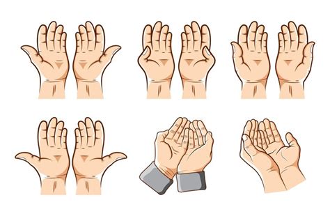 Praying hands collection | Premium Vector