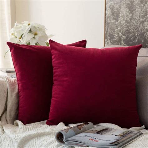 Buy Khooti Velvet Cushion Cover Decorative Throw Pillow Cover for ...