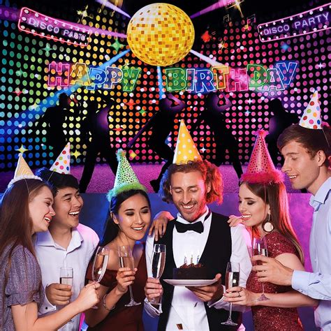 Buy Disco Birthday Party Decorations Disco Happy Birthday Banner 70s ...