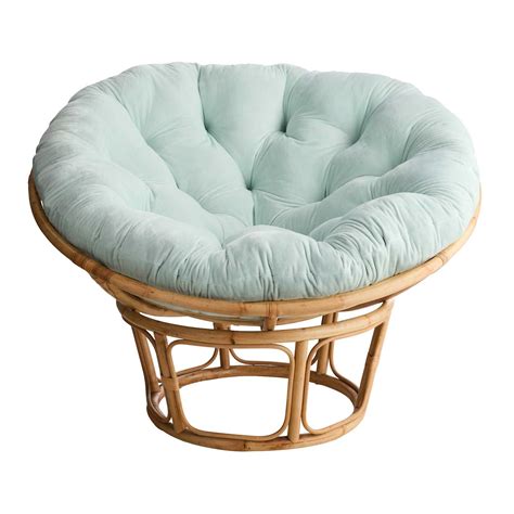 Plush Papasan Cushion, Glacier